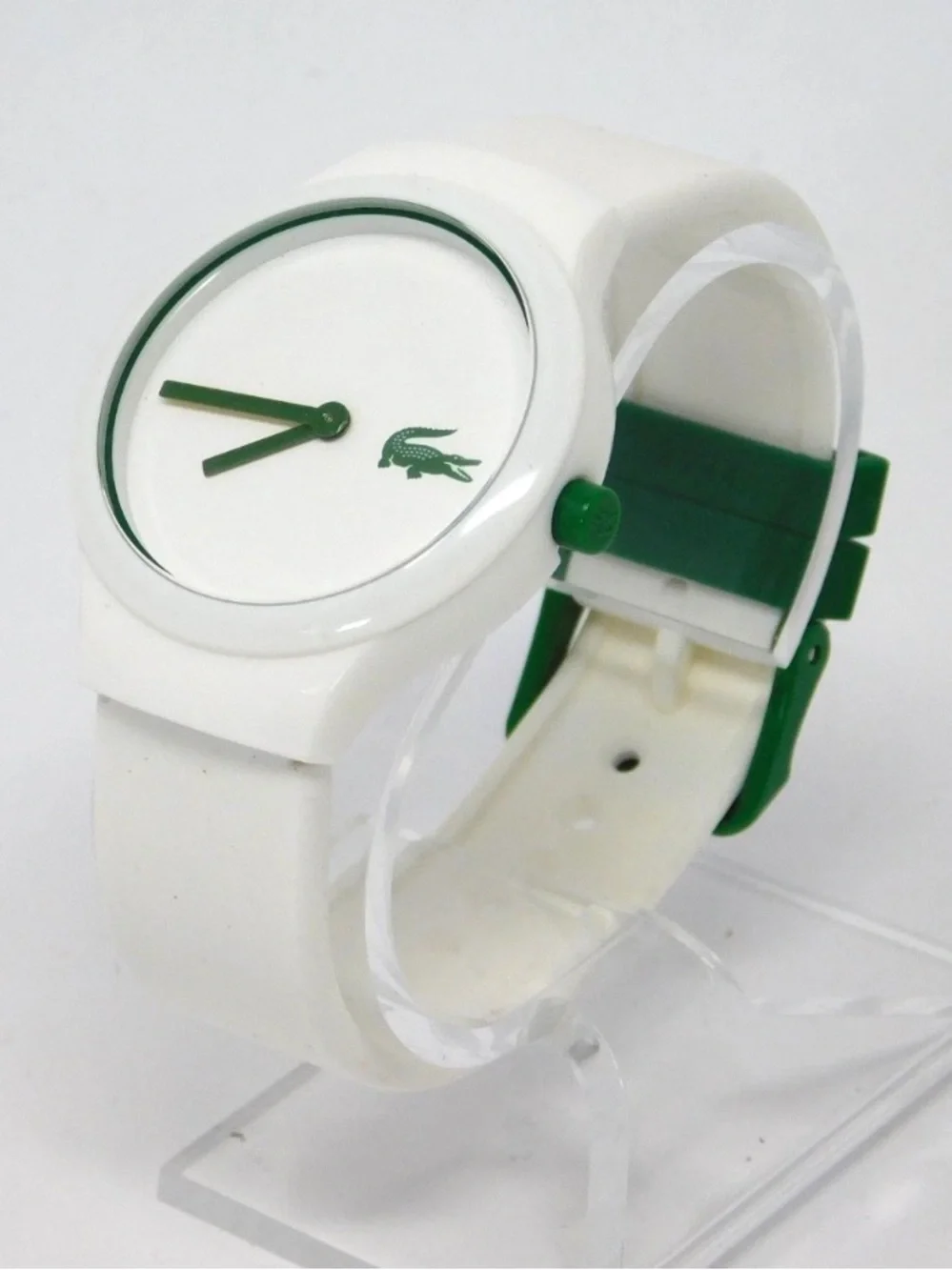 Lacoste Coa Watch White Dial Logo Silicone Band Unisex Sporty lc 90.4 47 2642
